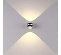 Louvra 6W LED Lampada da Parete Interno Moderno Applique da Parete in Alluminio per Camera da Letto Salotto Corridoio Bianco Caldo Forma Sfera