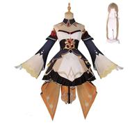 LOUYBCT Genshin Impact Sandrone Costume Cosplay con Parrucca Vestito Completo Abiti Uniforme Gioco di Ruolo per Danza Palcoscenico Carnevale Halloween Natale Festa Carnevale