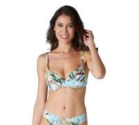 Lovable Bikini Reggiseno con Ferretto e Coppa Invisible Printed Shiny Micro Donna, Stampa Tropical, 85D
