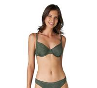 Lovable Bikini Reggiseno con Ferretto Plain Lurex Donna, Verde Fango, 90D