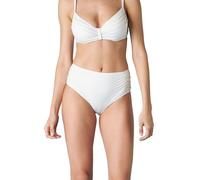 Lovable Bikini Slip Alto Jacquard Donna, Bianco e Oro, XL