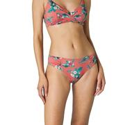 Lovable Bikini Slip con Arricci Printed Lurex Donna, Salmone Stampa Tropicale 3 - M