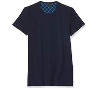 Lovable Blue And Petrol Check Stretch Cotton T-Shirt, Blu (Blu Notte 037), XX-Large (Taglia Produttore:7) Uomo