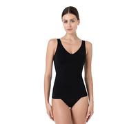 Lovable Canottiera con Reggiseno Integrato Senza Ferretto | Canotta in Microfibra Senza Cuciture per Un Supporto Invisibile | Invisible Fusion Donna, Nero, L