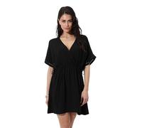 Lovable Copricostume | Caftano con Scollo a V in Viscosa | Spiaggia, Mare, Vacanza | Beachwear Donna, Nero 4 - L