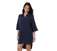 Lovable Copricostume con Manica a 3/4 | Vestito Spiaggia, Mare, Vacanza | Beachwear Donna, Blu Scuro 4 - L