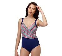 Lovable Costume Intero Modellante Rcs Recycled Donna, Righe Multicolor, 36C