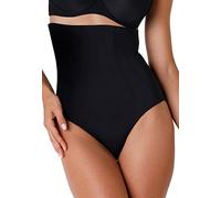 LOVABLE Guaina Contenitiva e Modellante, Mutanda a Vita Alta con Controllo Pancia e Fianchi, Shapewear, Art. 0263 The Celebrity Secret Donna, Nero, S
