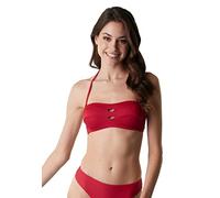 LOVABLE Iconic Plain Rib, Reggiseno a Fascia Bikini, Donna, Rosso, L