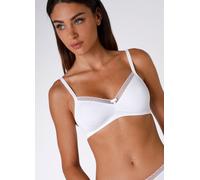 LOVABLE Reggiseno senza Ferretto e Coppe non Imbottite Preformate in Microfibra Soft, Sostegno, Art. 027O, My Daily Comfort Donna, Bianco, 38 / 5C