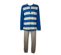 Pigiama uomo LVB LOVABLE cotone manica lunga collo serafino maglia diritta panta