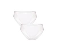 Lovable Midi Sgambato Invisible Ultra Light Bi-pack, Slip Donna, Bianco, XL