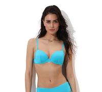 Lovable Parte Alta del Costume | Reggiseno Balconcino con Ferretto | Coppe Imbottite | Essential Micro Donna, Turchese 34C - 3C