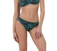 Lovable Parte Bassa del Costume | Slip Midi in Microfibra | Contemporary Printed Micro Donna, Stampa Foresta Tropicale 4 - L