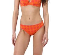 Lovable Parte Bassa del Costume | Slip Midi in Microfibra Essential Micro | Fodera, Retro in Doppio Strato, Resistente a Cloro | Moda Mare Donna, Arancione Stampa Sole 5 - XL