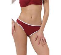 Lovable Parte Bassa del Costume | Slip Midi in Microfibra | Timeless Donna, Rosso Tibetano 3 - M