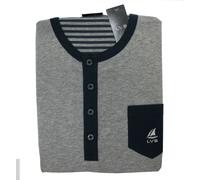 LOVABLE PIGIAMA UOMO COMPLETO CASA GIOVANILE 100% COTONE ESTIVO