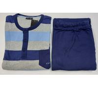 LOVABLE PIGIAMA UOMO INVERNALE COTONE FELPATO COMPLETO CASA GIOVANILE