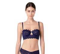 Lovable Reggiseno Balconcino con Ferretto e con Spalline Rimovibili e Stecche Laterali in Pizzo | Sostegno Massimo | Allure Atelier Donna, Viola Scuro 34C - 3C