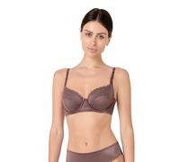 Lovable Reggiseno Balconcino con Ferretto e Coppe Taglio a 2 in Pizzo e Microfibra | Comfort, Sostegno e Femminilità | Blowball Lacy Micro Donna, Nocciola 36C - 4C