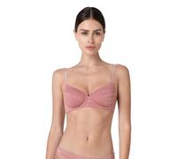 Lovable Reggiseno Balconcino con Ferretto e Coppe Taglio a 3 in Modal e Microfibra Daisy Fancy Micro Donna, Rosa 38E - 5E