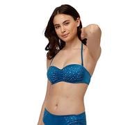 Lovable Reggiseno Fascia con Ferretto Fancy Shiny Micro, Bikini de Donna, Blu (Ottanio), 36D