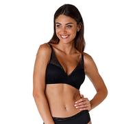 Lovable Reggiseno Vela Senza Ferretto con Coppe Imbottite | Pizzo Piatto Invisibile sotto gli abiti e Femminile | Sensual Touch Exclusive Donna, Nero, 34 / 3C
