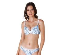 Lovable Reggiseno Push-Up senza Ferretto My Daily Comfort Printed Donna, Stampa Maiolica su Bianco, 75B