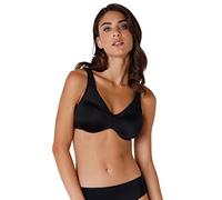 LOVABLE Reggiseno Riducente e Contenitivo Taglie Forti con Ferretto - Microfibra e Tulle Elevato Comfort e Sostegno - Generous Minimizer Donna, Nero, 36 / 4F