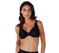 LOVABLE Reggiseno Riducente e Modellante, Taglie Forti con Ferretto in Microfibra e Pizzo - Comfort e Sostegno - Celebrity Minimizer Donna, Nero, 40 / 6E