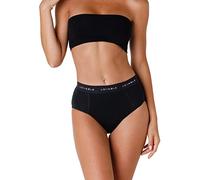 Lovable Slip Alto da Ciclo Mestruale Flusso Medio in Cotone | Mutande Mestruali Riutilizzabili e Assorbenti | Intimo Period Panties Donna, Nero, M