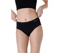 Lovable Slip Assorbente Lavabile Midi Dry Panties Donna, Nero, XL