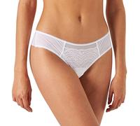 Lovable Slip Brasiliano in Microfibra e Pizzo Celebrity Donna, Bianco, 2/S