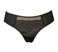 Lovable Slip Brasiliano in Microfibra e Pizzo Celebrity Donna, Nero, 2/S