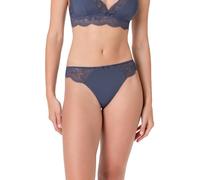 Lovable Slip Brasiliano in Pizzo e Microfibra | Intimo Femminile | Casual Rib Lace Donna, Blu 2 - S
