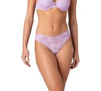 Lovable Slip Brasiliano in Pizzo Floreale | Tassello in Cotone | Spring Lace Donna, Lavanda 2 - S