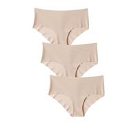Lovable Slip Culotte Brasiliano, Mutande Senza Cuciture, Taglio Laser, Seamless, Invisibile, Microfibra, Pacco da 3, Free Cut Panties Donna X3