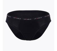 Lovable Slip da ciclo a vita alta nero taglia L - Intimo lavabile per il flusso medio, 1 slip