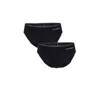 Lovable Slip da Ciclo Mestruale Flusso Abbondante | Mutande Invisibili in Microfibra, Lavabili e Riutilizzabili | Bi-Pack Period Panties Donna x2, Nero, S