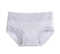 Lovable Slip Donna Biancheria Intima a Vita Alta con Orlo in Pizzo e Vita Alta in Cotone Traspirante da Donna Taglie Forti Mutanda Mestruale Donna Mutanda Costume Donna (Clear, M)