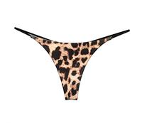 Lovable Slip Donna Slip Bikini a Doppio a Vita Bassa Perizoma Sexy da Donna Mutande Cotone Costume Pantaloncino Donna Mare (Brown, S)