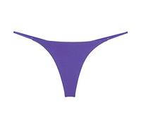 Lovable Slip Donna Slip Bikini a Doppio a Vita Bassa Perizoma Sexy da Donna Mutande Cotone Costume Pantaloncino Donna Mare (Purple, L)