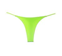 Lovable Slip Donna Slip Bikini a Doppio a Vita Bassa Perizoma Sexy da Donna Mutande Cotone Costume Pantaloncino Donna Mare (Green, S)