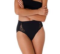 Lovable Slip Midi in Cotone Elasticizzato con Pizzo Lovely Charm Donna, Nero, 6/XXL