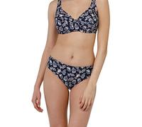 Lovable Slip Midi Printed Shaping Micro Bikini, Stampa Cachemire Blu, M Donna