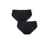 Lovable Slip Midi in Microfibra Massima Invisibilità Invisible Bi-pack Donna x2, Nero, 5/XL