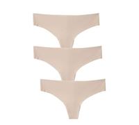 Lovable Slip Perizoma, Mutande Senza Cuciture, Taglio Laser, Seamless, Intimo Invisibile, Microfibra, Pacco da 3, Free Cut Panties Donna X3