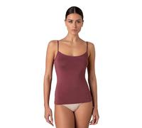 Lovable Top Spallina Stretta in Morbida e Naturale Viscosa | Canotte Intimo & Abbigliamento Casa | Canottiere Femminili Maglieria | Basic Soul Donna, Rosso Amaranto, S