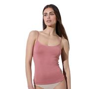 Lovable Top Spallina Stretta in Morbida e Naturale Viscosa | Canotte Intimo & Abbigliamento Casa | Canottiere Femminili Maglieria | Basic Soul Donna, Rosa Polvere, XL
