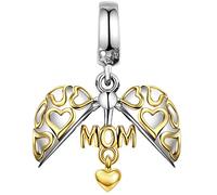 LOVANS Argento 925 Cuore Charm Bead per bracciali Regalo Festa della Mamma